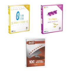 2027 TYT ÜçDörtBeş Paragraf Sıfır Risk + Türkçe Soru + anla kazan paragraf deneme 3'lü Set