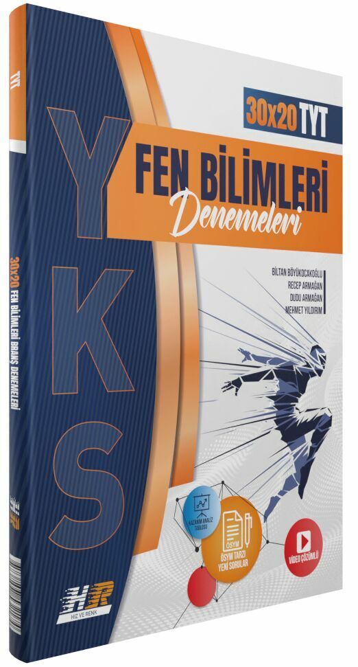 Hız ve Renk Yayınları TYT Fen Bilimleri 30 x 20 Denemeleri