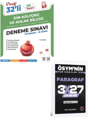 NARTEST 2027 8. SINIF PRESTİJ DS DİN KÜLTÜRÜ VE AHLAK BİLGİSİ 32 DENEME SINAVI+ EVP Akademi Paragraf