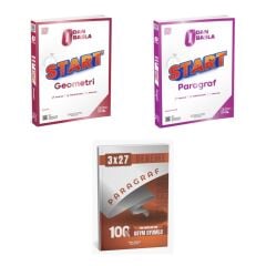 2027 ÜçDörtBeş TYT Sıfırdan Başla Start Geometri + Paragraf Soru + anla kazan paragraf deneme 3'lü Set