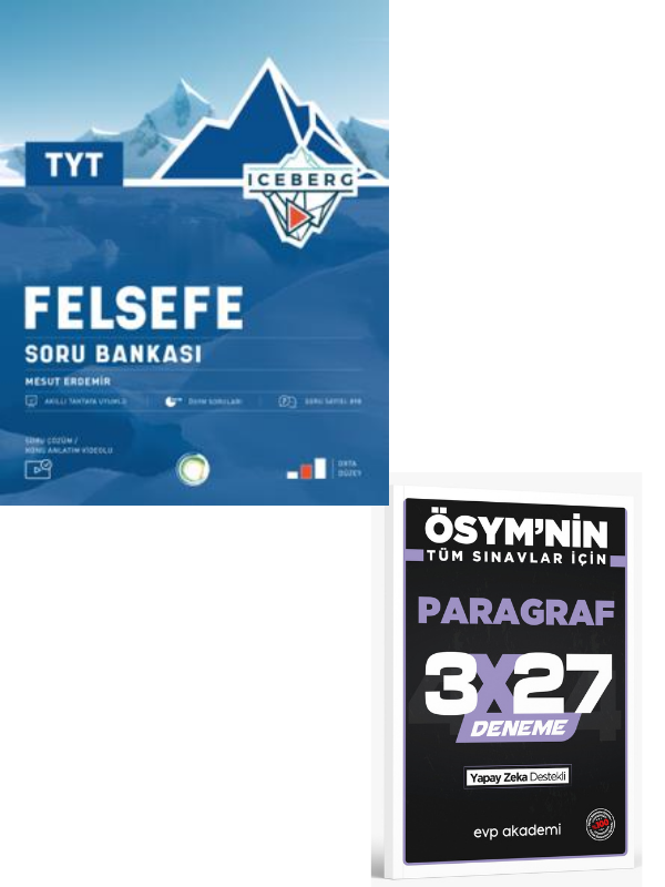 Okyanus 2027 TYT Felsefe Iceberg Soru Bankası+ EVP Akademi Paragraf