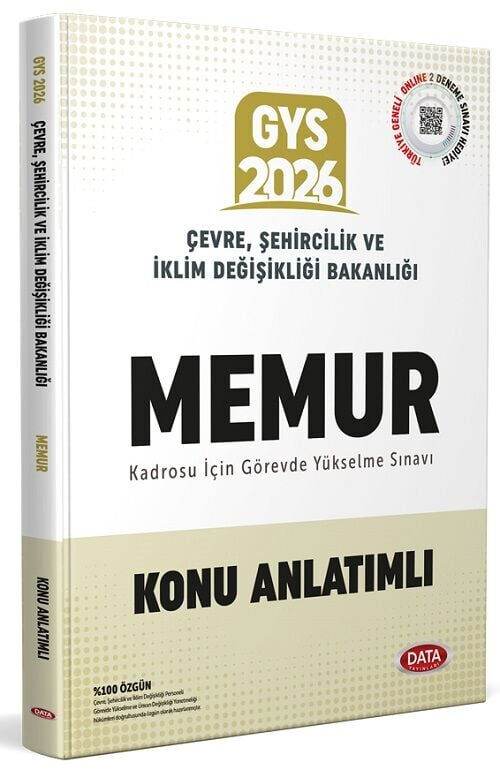 Data 2027 GYS Çevre, Şehircilik ve İklim Değişikliği Bakanlığı Memur Konu Anlatımlı Görevde Yükselme Data Yayınları