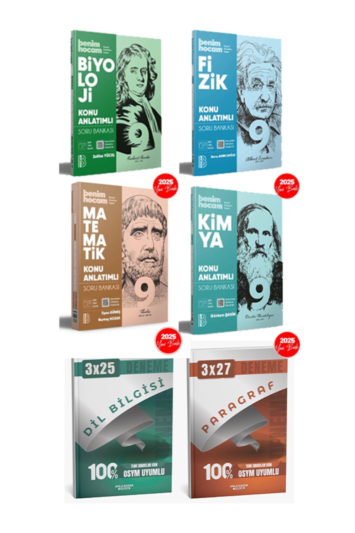 2025 9. Sınıf Sayısal Konu Anlatımlı Soru + Paragraf Dil Bilgisi Deneme Benim Hocam+AnlaKazan