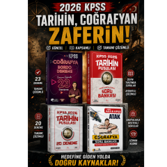 Mehmet Eğit KPSS Coğrafya Bordo 23 Deneme & Haritalarla Coğrafya Soru Bankası & İsmail Adıgüzel KPSS Tarihin Pusulası 20 Deneme & KPSS Tarih Soru Bankası Seti