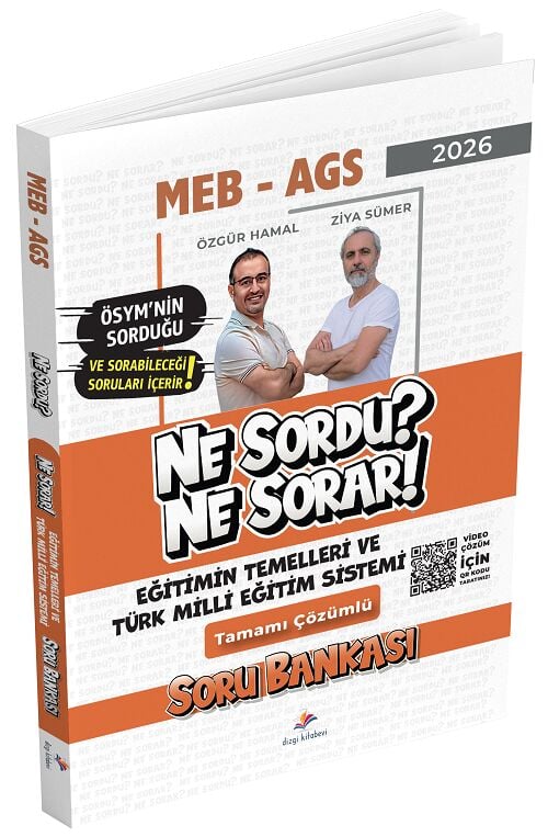Dizgi Kitap 2026 MEB-AGS Eğitimin Temelleri ve Türk Milli Eğitim Sistemi Ne Sordu Ne Sorar Soru Bankası Çözümlü - Özgür Hamal, Ziya Sümer Dizgi Kitap