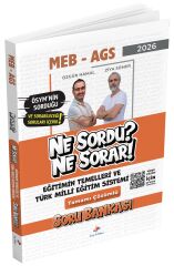 Dizgi Kitap 2026 MEB AGS Eğitimin Temelleri ve Türk Milli Eğitim Sistemi Ne Sordu Ne Sorar Soru Bankası