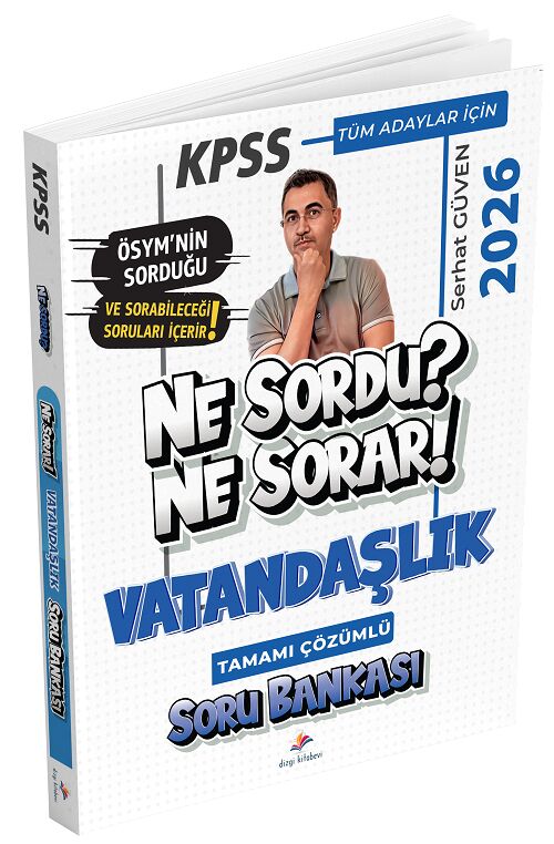 Dizgi Kitap 2026 KPSS Vatandaşlık Ne Sordu Ne Sorar Soru Bankası