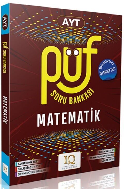 IQ Yayınları YKS AYT Matematik Püf Soru Bankası IQ Yayınları