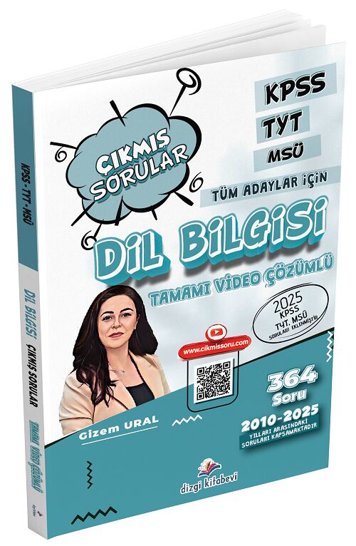 Dizgi 2026 KPSS TYT MSÜ Dil Bilgisi Çıkmış Sorular Son 16 Yıl Çözümlü - Gizem Ural Dizgi Kitap
