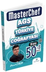 Dizgi Kitap 2026 MEB-AGS Türkiye Coğrafyası Master Chef 50 Deneme Çözümlü - Kazım Sayın Dizgi Kitap Yayınları