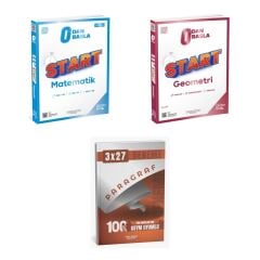 2027 ÜçDörtBeş TYT Sıfırdan Başla Start Matematik + Geometri Soru + anla kazan paragraf deneme 3'lü Set