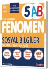 Fenomen Okul Yayınları 5. Sınıf Sosyal Bilgiler A ve B Soru Bankası