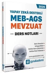 GYS Akademi 2026 MEB-AGS Mevzuat Ders Notları GYS Akademi