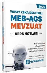 GYS Akademi 2026 MEB-AGS Mevzuat Ders Notları GYS Akademi