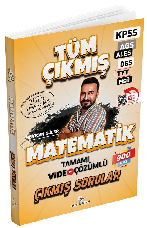 Dizgi 2026 KPSS MEB-AGS ALES DGS TYT MSÜ Matematik Çıkmış Sorular - Mertcan Güler Dizgi Kitap