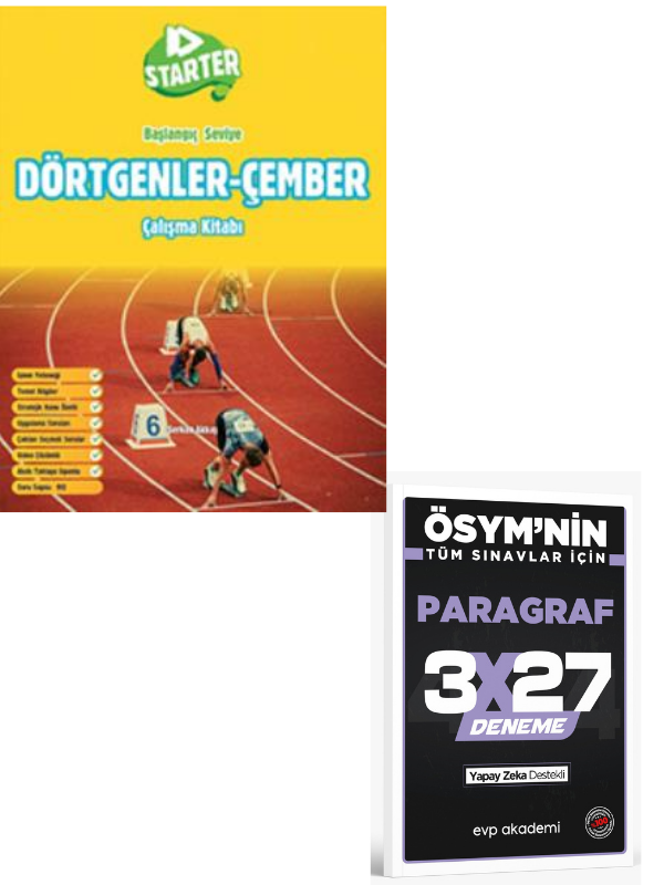 Okyanus 2027 TYT Starter Dörtgenler Çember Çalışma Kitabı+ EVP Akademi Paragraf