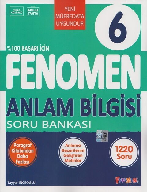 Fenomen Okul Yayınları 6. Sınıf Anlam Bilgisi Soru Bankası