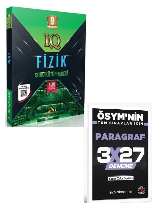 Paraf 2027 9. Sınıf Fizik Soru Kütüphanesi+ EVP Akademi Paragraf