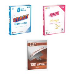 2027 TYT ÜçDörtBeş Sıfırdan Başla Start Matematik + Kimya Soru + anla kazan paragraf deneme 3'lü Set
