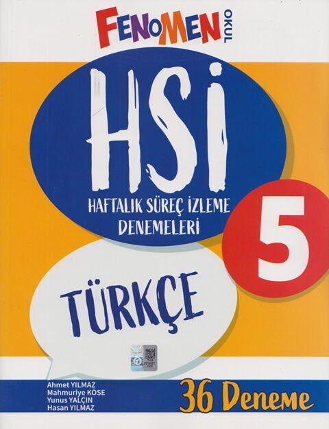 Fenomen Okul Yayınları 5. Sınıf Türkçe HSİ Haftalık Süreç İzleme Denemeleri