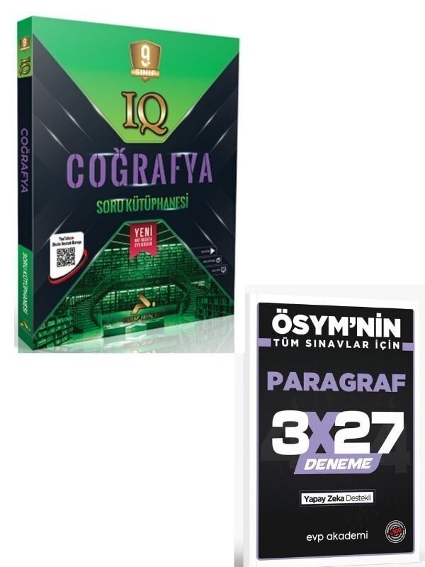 Paraf 2027 9. Sınıf Coğrafya Soru Kütüphanesi+ EVP Akademi Paragraf