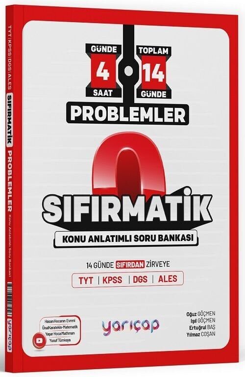 Yarı Çap YKS TYT Problemler Sıfırmatik Konu Anlatımlı Soru Bankası Yarı Çap Yayınları
