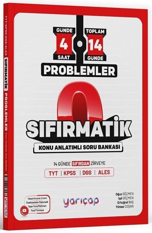 Yarı Çap YKS TYT Problemler Sıfırmatik Konu Anlatımlı Soru Bankası Yarı Çap Yayınları