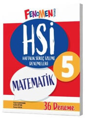 2027 Fenomen Okul Yayınları 5. Sınıf Matematik HSİ Haftalık Süreç İzleme Denemeleri