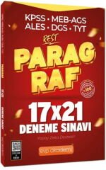 EVP Akademi KPSS MEB AGS ALES DGS TYT Paragraf REST 17 x 21 Deneme