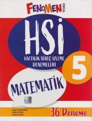 Fenomen Okul Yayınları 5. Sınıf Matematik HSİ Haftalık Süreç İzleme Denemeleri