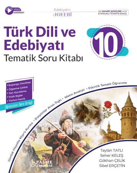 Palme Yayınları 10. Sınıf Türk Dili ve Edebiyatı Tematik Soru Kitabı