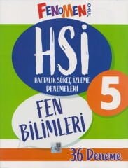 Fenomen Okul Yayınları 5. Sınıf Fen Bilimleri HSİ Haftalık Süreç İzleme Denemeleri