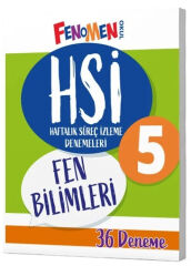 Fenomen Okul Yayınları 5. Sınıf Fen Bilimleri HSİ Haftalık Süreç İzleme Denemeleri