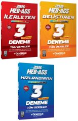 Yönerge 2026 MEB-AGS Tüm Dersler İlerleten + Hızlandıran + Geliştiren 9 Deneme 3 lü Set Yönerge Yayınları