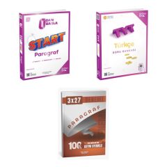 2027 TYT ÜçDörtBeş Sıfırdan Başla Start Paragraf + Türkçe Soru + anla kazan paragraf deneme 3'lü Set