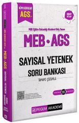 Pegem 2025 MEB-AGS Sayısal Yetenek Soru Bankası Çözümlü Pegem Akademi Yayınları