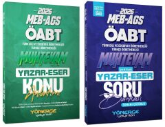 Yönerge 2026 ÖABT MEB-AGS Türkçe-Türk Dili Edebiyatı Muhtevam Yazar Eser Konu Anlatımı + Soru Bankası 2 li Set Yönerge Yayınları