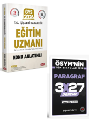 Data 2026 GYS İçişleri Bakanlığı Eğitim Uzmanı Konu Anlatımlı +EVP Akademi Paragraf