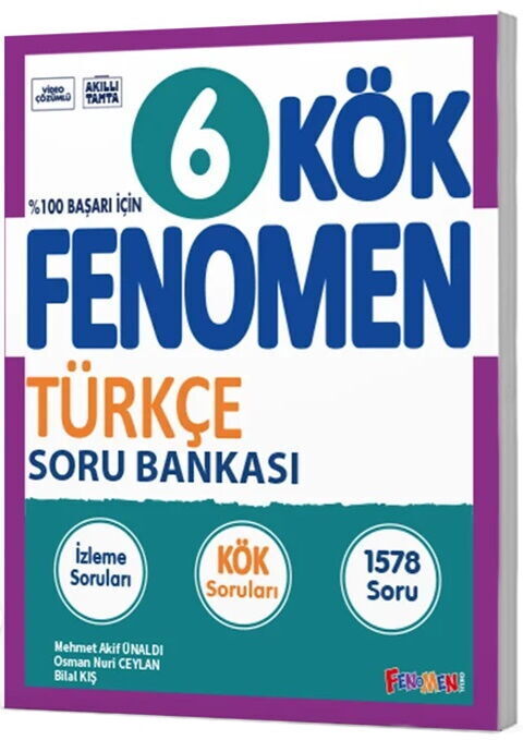 Fenomen Okul Yayınları 6. Sınıf Türkçe Kök Soru Bankası