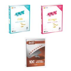 2027 ÜçDörtBeş TYT Fizik + Kimya Soru + anla kazan paragraf deneme 3'lü Set