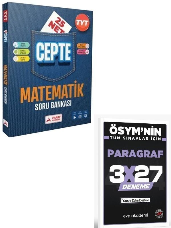 Paraf 2027 TYT Matematik 25 Net Cepte Soru Bankası+ EVP Akademi Paragraf