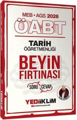 Yediiklim 2026 ÖABT MEB-AGS Tarih Öğretmenliği Beyin Fırtınası Soru Cevap - Yasin Korkut Yediiklim Yayınları