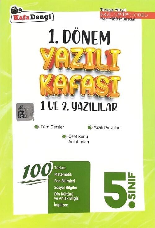 Kafadengi 5. Sınıf 1. Dönem Yazılı Kafası 1. ve 2. Yazılılar Kafa Dengi Yayınları