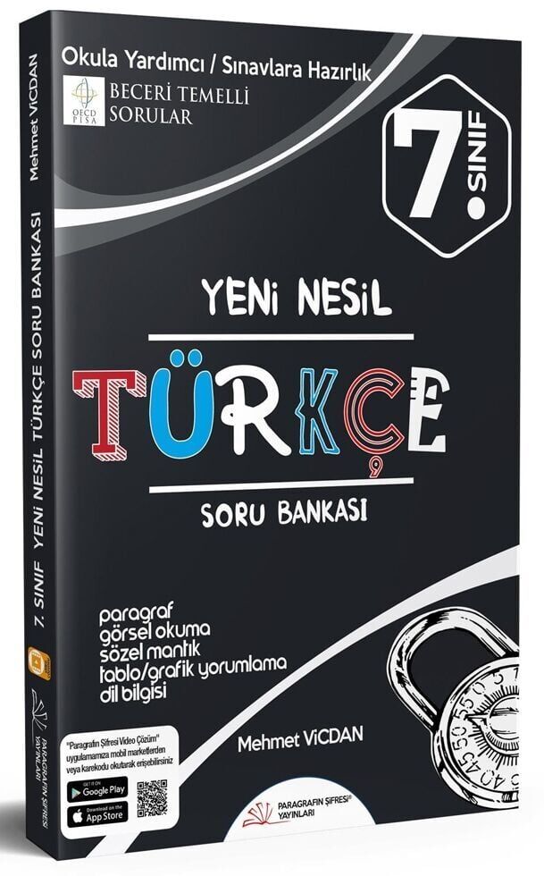Paragrafın Şifresi Yayınları 7. Sınıf Türkçe Soru Bankası