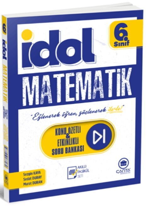 Çanta Yayınları 6. Sınıf İdol Matematik Konu Özetli ve Etkinlikli Soru Bankası