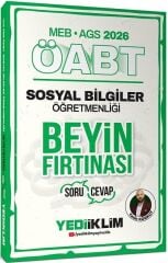 Yediiklim 2026 ÖABT MEB-AGS Sosyal Bilgiler Öğretmenliği Beyin Fırtınası Soru Cevap - Yasin Korkut Yediiklim Yayınları