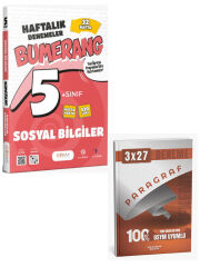Günay 2027 5. Sınıf Sosyal Bilgiler Bumerang 32 Haftalık Denemeleri+Anla Kazan Paragraf Deneme