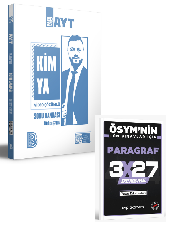 BenimHocam 2027 AYT Kimya Video Çözümlü Soru Bankası+ EVP Akademi Paragraf