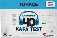 Kafa Dengi Yayınları 8. Sınıf Türkçe İlk Kaynağın 40 Kafa Test