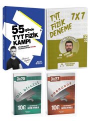 Parlayan Proje + Ders Ortamı TYT 55 Günde Fizik Kampı + Deneme + Anla Kazan Deneme 4 lü Set